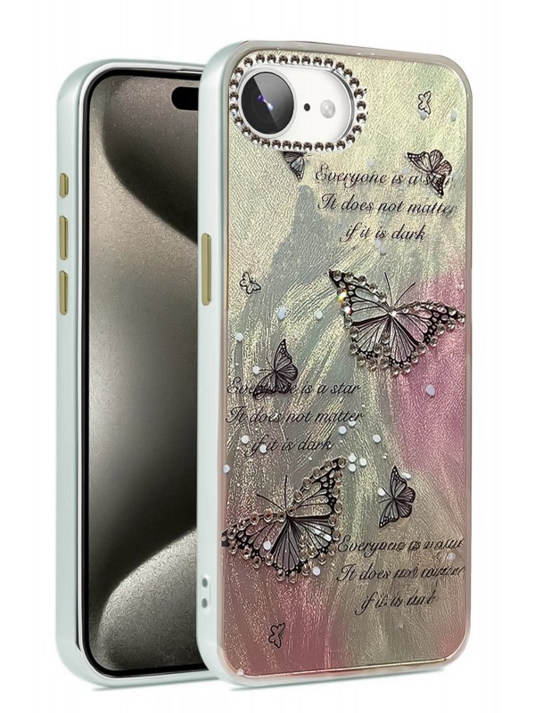 LRZ02 iPhone 16E Kılıf Blade Aynalı Desenli Kapak - Desen 6&hellip;