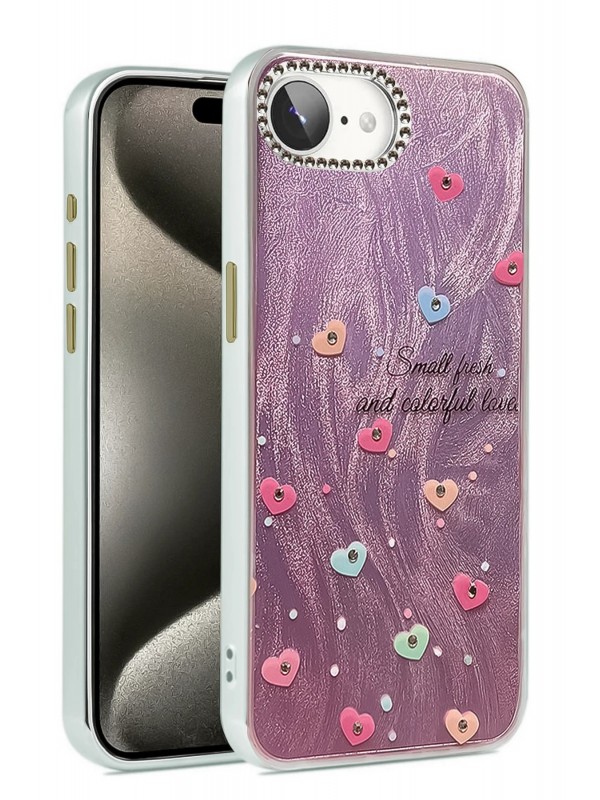 LRZ02 iPhone 16E Kılıf Blade Aynalı Desenli Kapak - Desen 8&hellip;