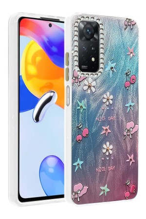 LRZ02 Xiaomi Redmi Note 12 Pro 4G Kılıf Blade Aynalı Desenli Kapak - De&hellip;