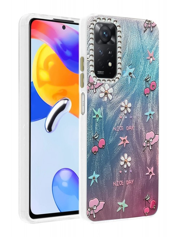 LRZ02 Xiaomi Redmi Note 12 Pro 4G Kılıf Blade Aynalı Desenli Kapak - De&hellip;
