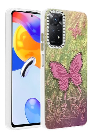 LRZ02 Xiaomi Redmi Note 12 Pro 4G Kılıf Blade Aynalı Desenli Kapak - De&hellip;