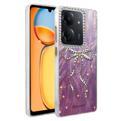 LRZ02 Xiaomi Redmi 13C Kılıf Blade Aynalı Desenli Kapak - Desen 1