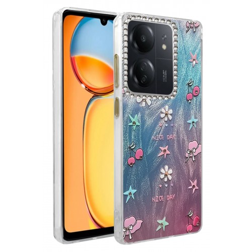 LRZ02 Xiaomi Redmi 13C Kılıf Blade Aynalı Desenli Kapak - Desen 4