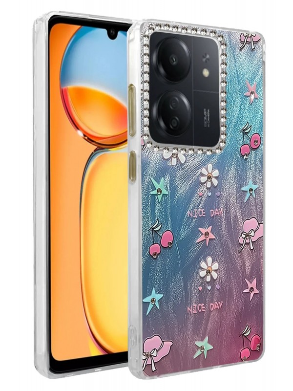 LRZ02 Xiaomi Redmi 13C Kılıf Blade Aynalı Desenli Kapak - Desen 4&hellip;
