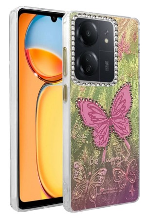 LRZ02 Xiaomi Redmi 13C Kılıf Blade Aynalı Desenli Kapak - Desen 5&hellip;