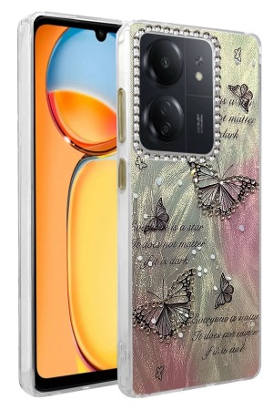 LRZ02 Xiaomi Redmi 13C Kılıf Blade Aynalı Desenli Kapak - Desen 6&hellip;