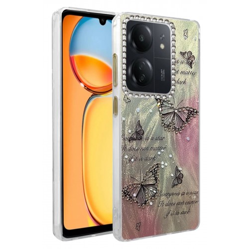 LRZ02 Xiaomi Redmi 13C Kılıf Blade Aynalı Desenli Kapak - Desen 6