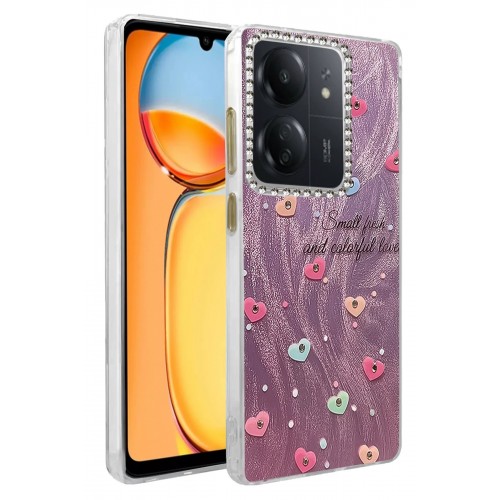 LRZ02 Xiaomi Redmi 13C Kılıf Blade Aynalı Desenli Kapak - Desen 8