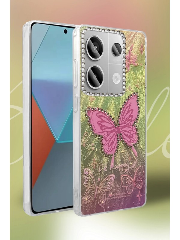 LRZ02 Xiaomi Redmi Note 13 Pro 4G Kılıf Blade Aynalı Desenli Kapak - De&hellip;