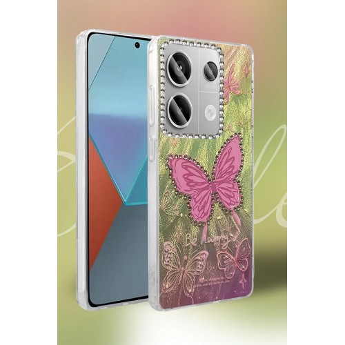 LRZ02 Xiaomi Redmi Note 13 Pro 4G Kılıf Blade Aynalı Desenli Kapak - Desen 4