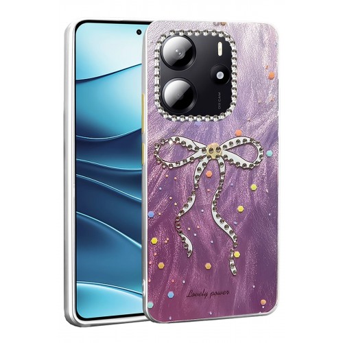 LRZ02 Xiaomi Redmi Note 14 4G Kılıf Blade Aynalı Desenli Kapak - Desen 1