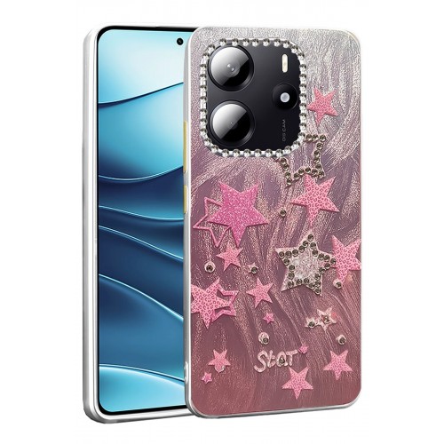 LRZ02 Xiaomi Redmi Note 14 4G Kılıf Blade Aynalı Desenli Kapak - Desen 7