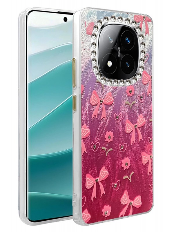 LRZ02 Xiaomi Redmi Note 14 Pro 4G Kılıf Blade Aynalı Desenli Kapak - De&hellip;