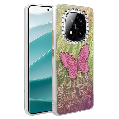 LRZ02 Xiaomi Redmi Note 14 Pro 4G Kılıf Blade Aynalı Desenli Kapak - Desen 5