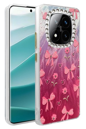 LRZ02 Xiaomi Redmi Note 14 Pro 5G Kılıf Blade Aynalı Desenli Kapak - De&hellip;