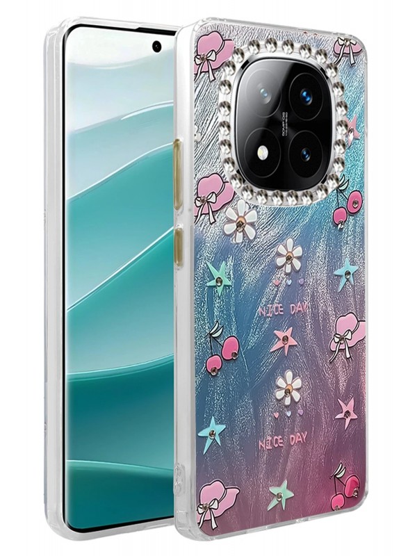 LRZ02 Xiaomi Redmi Note 14 Pro 5G Kılıf Blade Aynalı Desenli Kapak - De&hellip;