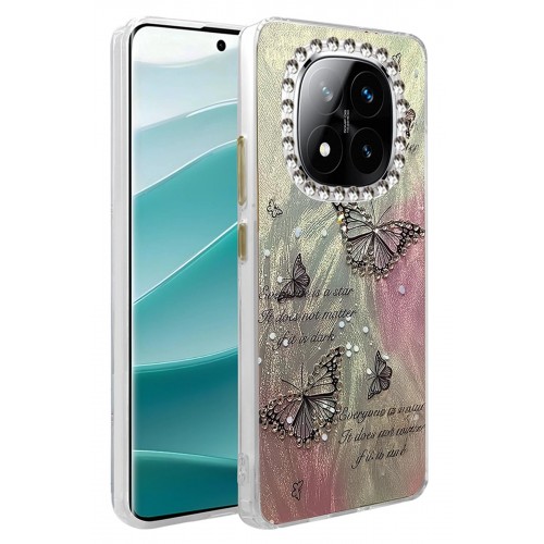 LRZ02 Xiaomi Redmi Note 14 Pro 5G Kılıf Blade Aynalı Desenli Kapak - Desen 6