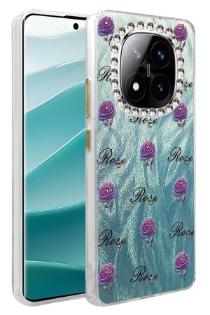 LRZ02 Xiaomi Redmi Note 14 Pro 5G Kılıf Blade Aynalı Desenli Kapak - De&hellip;