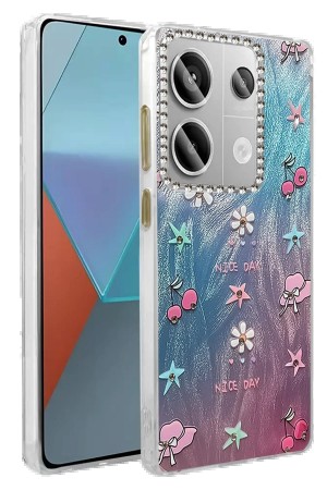 LRZ02 Xiaomi Redmi Note 13 Pro 5G Kılıf Blade Aynalı Desenli Kapak - De&hellip;