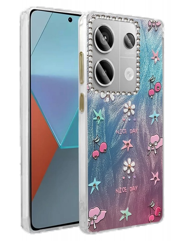 LRZ02 Xiaomi Redmi Note 13 Pro 5G Kılıf Blade Aynalı Desenli Kapak - De&hellip;