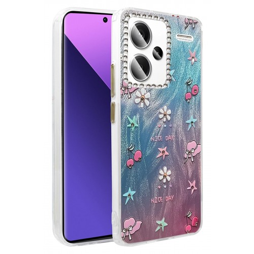 LRZ02 Xiaomi Redmi Note 13 Pro Plus Kılıf Blade Aynalı Desenli Kapak - Desen 4