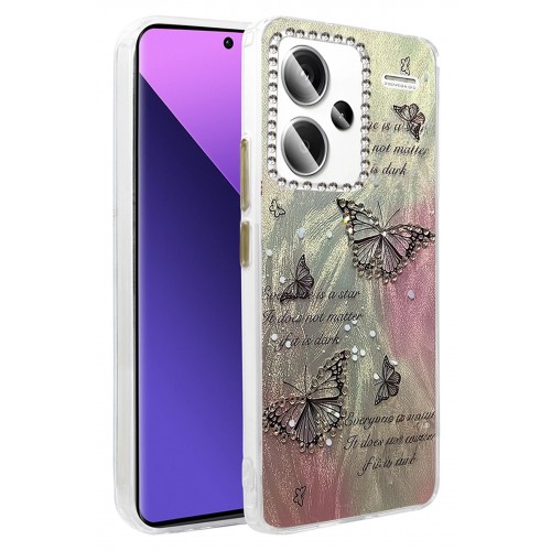 LRZ02 Xiaomi Redmi Note 13 Pro Plus Kılıf Blade Aynalı Desenli Kapak - Desen 6