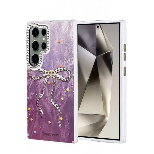 LRZ02 Samsung Galaxy S23 Ultra Kılıf Blade Aynalı Desenli Kapak - Desen 1