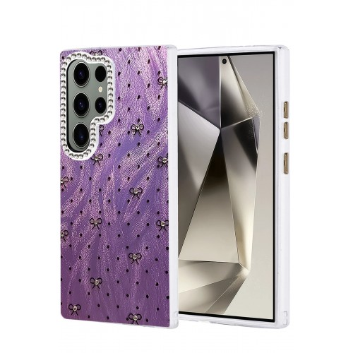 LRZ02 Samsung Galaxy S23 Ultra Kılıf Blade Aynalı Desenli Kapak - Desen 2