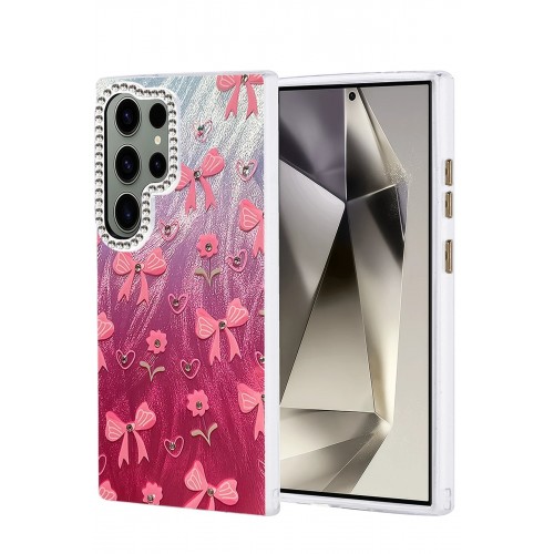 LRZ02 Samsung Galaxy S23 Ultra Kılıf Blade Aynalı Desenli Kapak - Desen 3