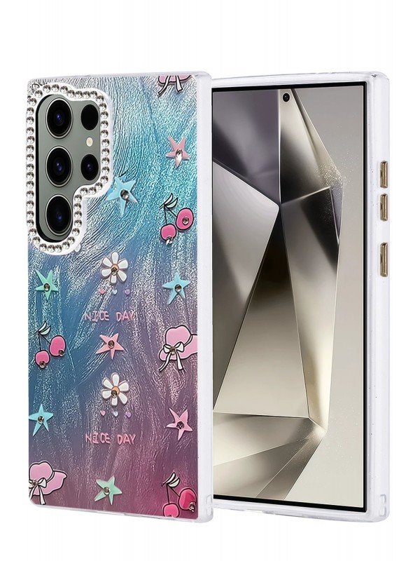 LRZ02 Samsung Galaxy S23 Ultra Kılıf Blade Aynalı Desenli Kapak - Desen&hellip;