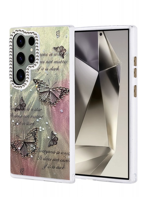 LRZ02 Samsung Galaxy S23 Ultra Kılıf Blade Aynalı Desenli Kapak - Desen&hellip;