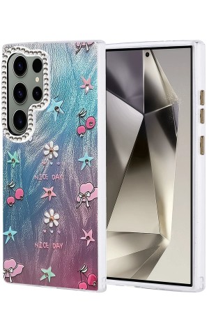 LRZ02 Samsung Galaxy S24 Ultra Kılıf Blade Aynalı Desenli Kapak - Desen&hellip;