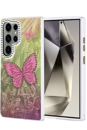 LRZ02 Samsung Galaxy S24 Ultra Kılıf Blade Aynalı Desenli Kapak - Desen&hellip;