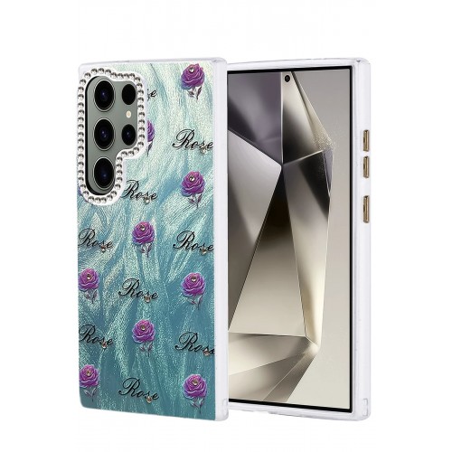 LRZ02 Samsung Galaxy S24 Ultra Kılıf Blade Aynalı Desenli Kapak - Desen 9