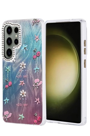 LRZ02 Samsung Galaxy S25 Ultra Kılıf Blade Aynalı Desenli Kapak - Desen&hellip;