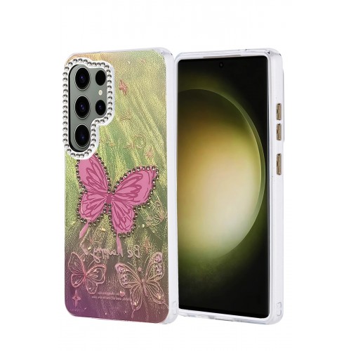 LRZ02 Samsung Galaxy S25 Ultra Kılıf Blade Aynalı Desenli Kapak - Desen 5