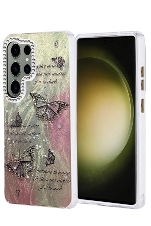 LRZ02 Samsung Galaxy S25 Ultra Kılıf Blade Aynalı Desenli Kapak - Desen&hellip;