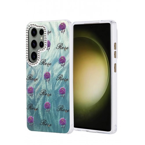 LRZ02 Samsung Galaxy S25 Ultra Kılıf Blade Aynalı Desenli Kapak - Desen 9