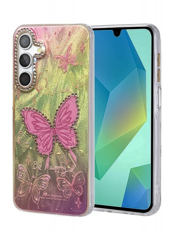 LRZ02 Samsung Galaxy A15 4G Kılıf Blade Aynalı Desenli Kapak - Desen 5&hellip;