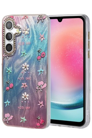 LRZ02 Samsung Galaxy A24 4G Kılıf Blade Aynalı Desenli Kapak - Desen 4&hellip;