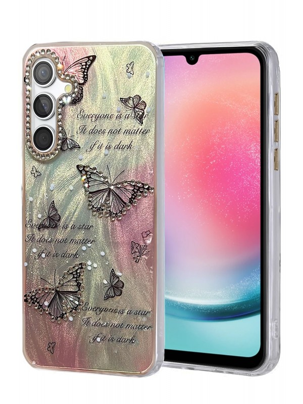 LRZ02 Samsung Galaxy A24 4G Kılıf Blade Aynalı Desenli Kapak - Desen 6&hellip;