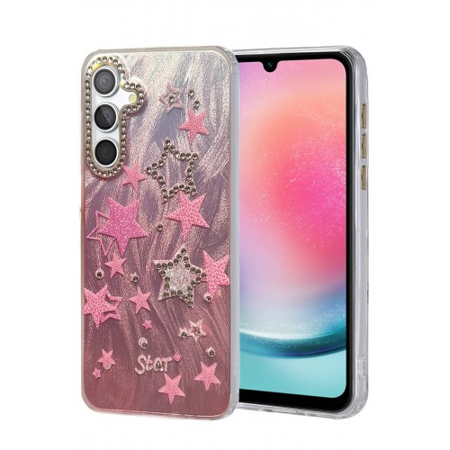 LRZ02 Samsung Galaxy A24 4G Kılıf Blade Aynalı Desenli Kapak - Desen 7