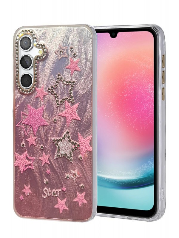 LRZ02 Samsung Galaxy A24 4G Kılıf Blade Aynalı Desenli Kapak - Desen 7&hellip;