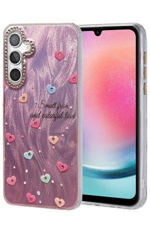 LRZ02 Samsung Galaxy A24 4G Kılıf Blade Aynalı Desenli Kapak - Desen 8&hellip;