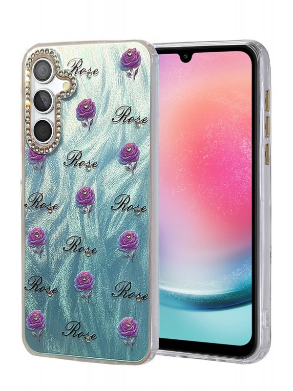 LRZ02 Samsung Galaxy A24 4G Kılıf Blade Aynalı Desenli Kapak - Desen 9&hellip;