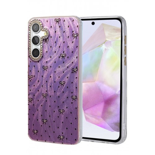 LRZ02 Samsung Galaxy A35 5G Kılıf Blade Aynalı Desenli Kapak - Desen 2