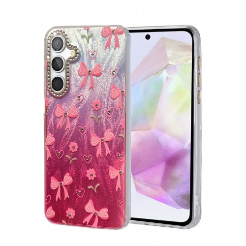 LRZ02 Samsung Galaxy A35 5G Kılıf Blade Aynalı Desenli Kapak - Desen 3