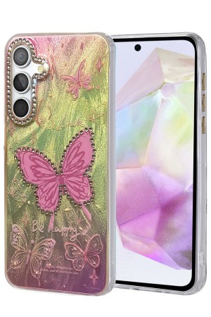 LRZ02 Samsung Galaxy A35 5G Kılıf Blade Aynalı Desenli Kapak - Desen 5&hellip;