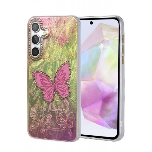 LRZ02 Samsung Galaxy A35 5G Kılıf Blade Aynalı Desenli Kapak - Desen 5