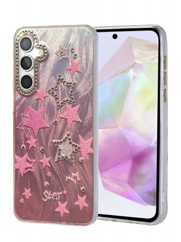 LRZ02 Samsung Galaxy A35 5G Kılıf Blade Aynalı Desenli Kapak - Desen 7&hellip;